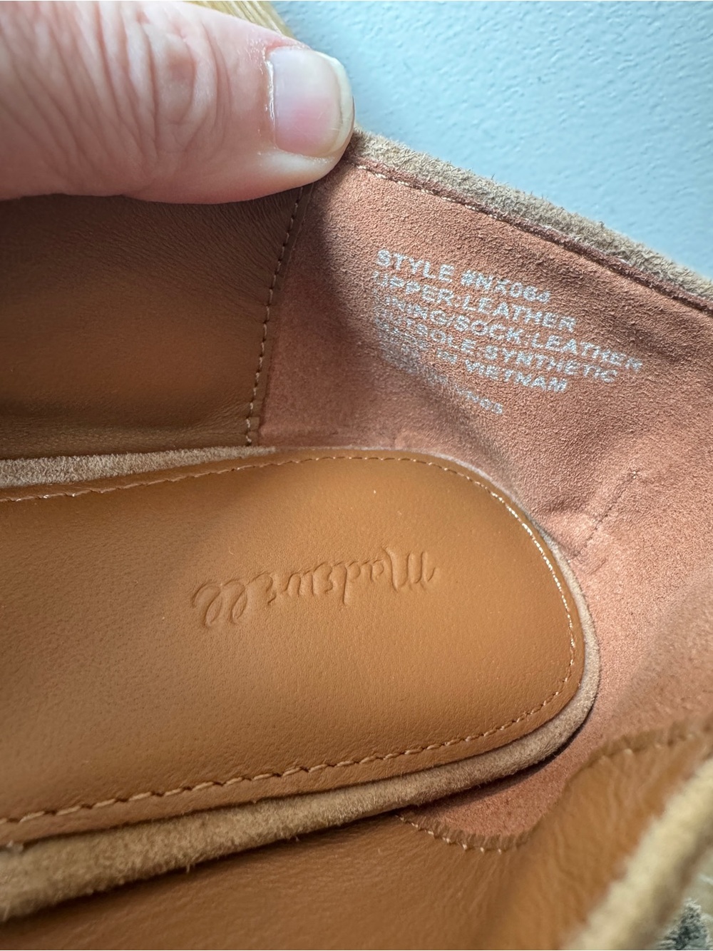 NWOB MADEWELL Women’s The Mylie Ballet Flat in Tawny Khaki Suede Size 8 NX064 - Picture 13 of 16